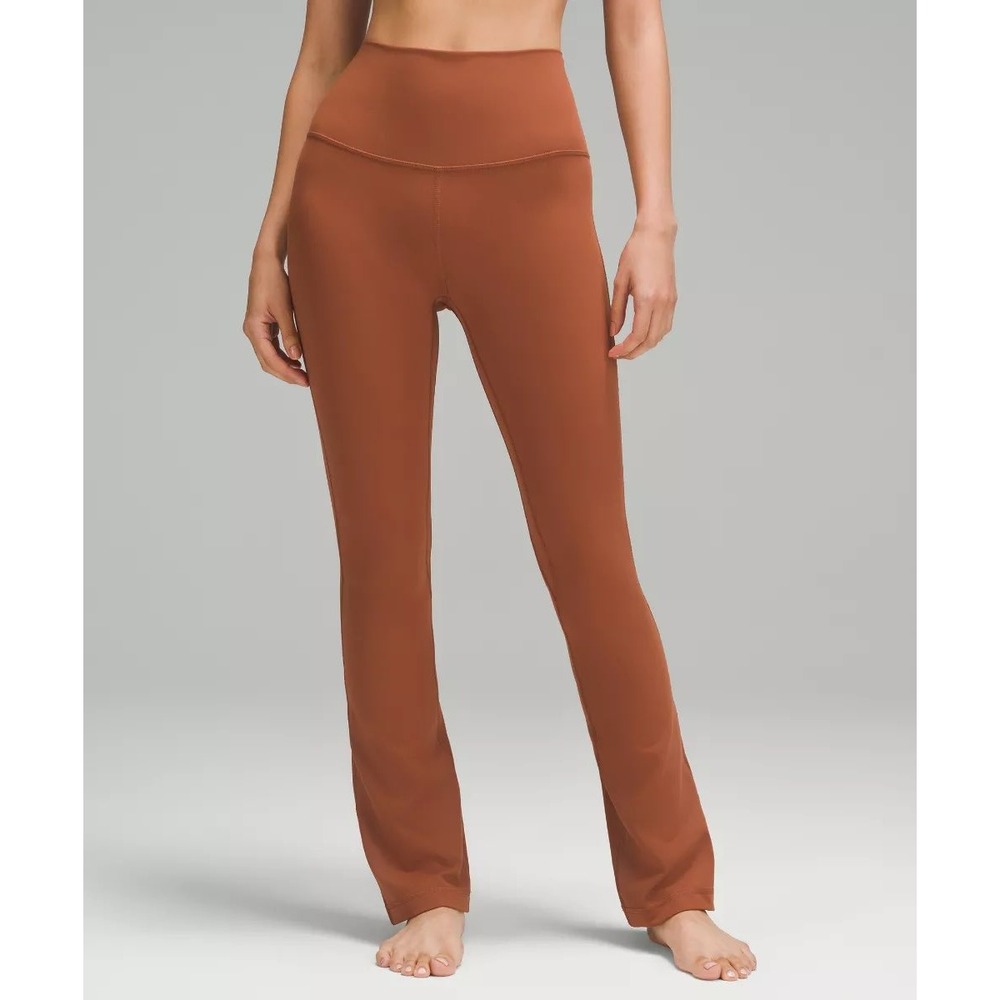 Lululemon Align High-Rise Mini-Flare Pant Terracotta Orange‎ Nulu LW5FCHS Size 2